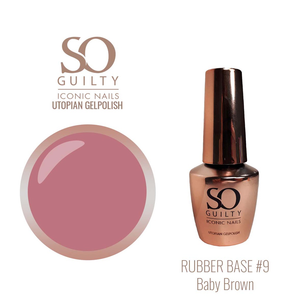 Rubber Base #9 - Utopian Gelpolish - Baby Brown